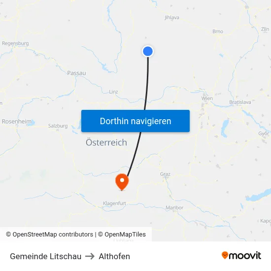 Gemeinde Litschau to Althofen map