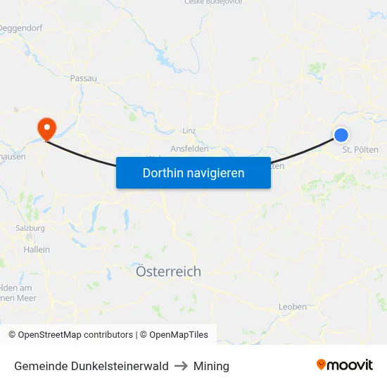 Gemeinde Dunkelsteinerwald to Mining map