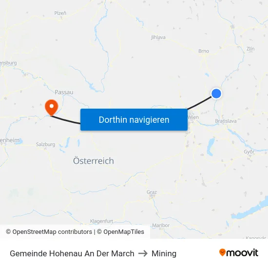 Gemeinde Hohenau An Der March to Mining map