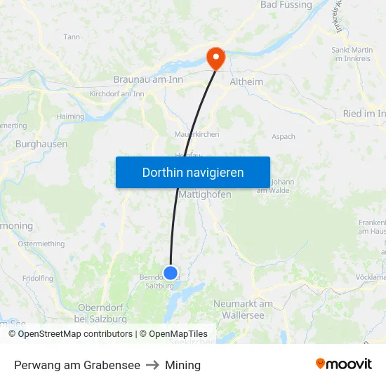 Perwang am Grabensee to Mining map