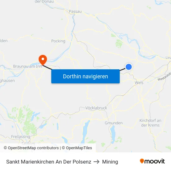 Sankt Marienkirchen An Der Polsenz to Mining map
