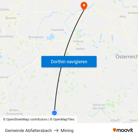 Gemeinde Abfaltersbach to Mining map