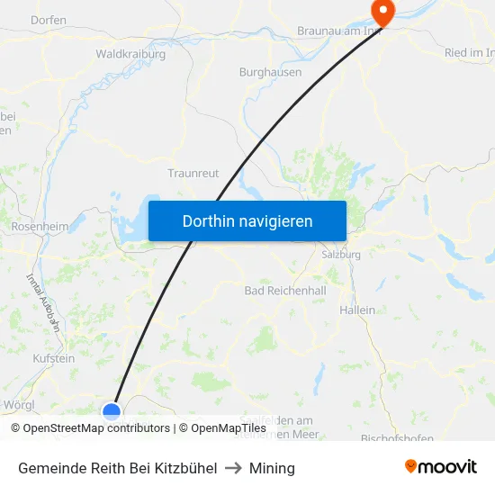 Gemeinde Reith Bei Kitzbühel to Mining map