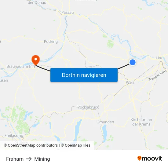 Fraham to Mining map