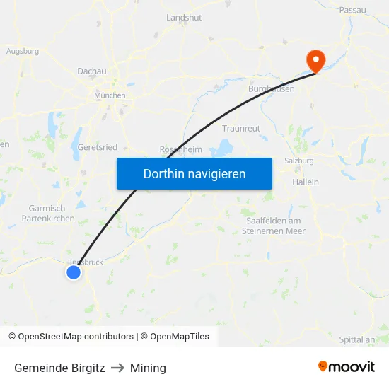 Gemeinde Birgitz to Mining map