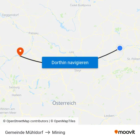 Gemeinde Mühldorf to Mining map
