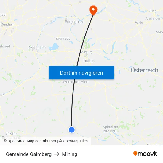 Gemeinde Gaimberg to Mining map