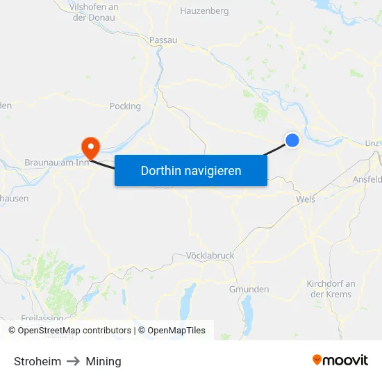 Stroheim to Mining map