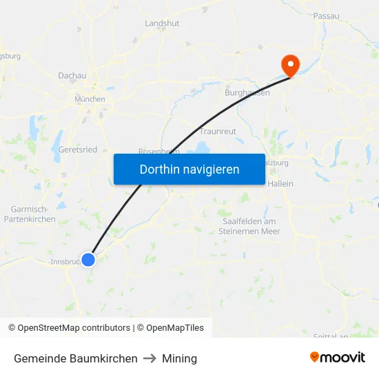 Gemeinde Baumkirchen to Mining map