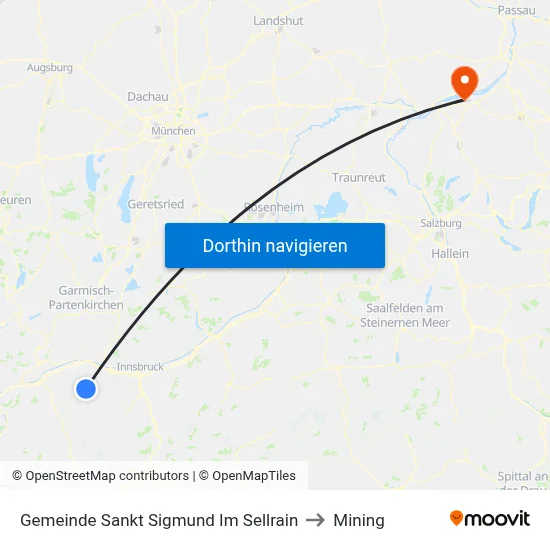Gemeinde Sankt Sigmund Im Sellrain to Mining map