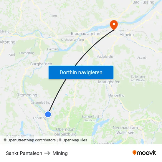 Sankt Pantaleon to Mining map