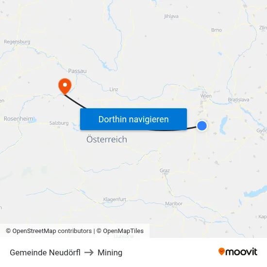 Gemeinde Neudörfl to Mining map