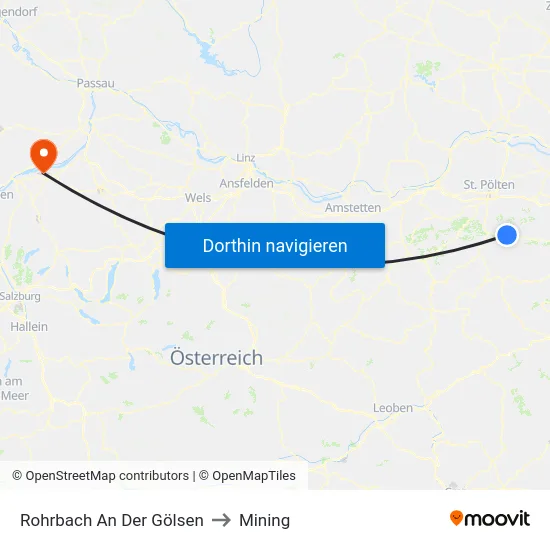 Rohrbach An Der Gölsen to Mining map