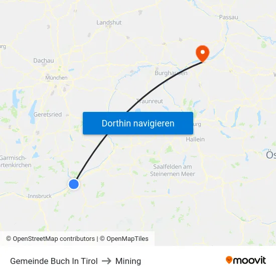 Gemeinde Buch In Tirol to Mining map