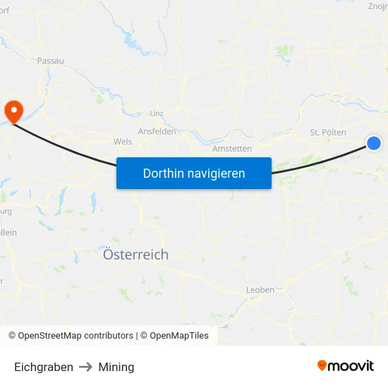Eichgraben to Mining map