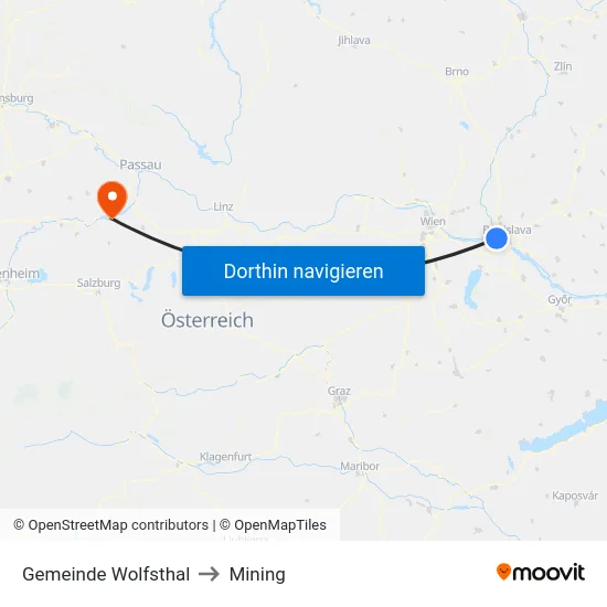 Gemeinde Wolfsthal to Mining map