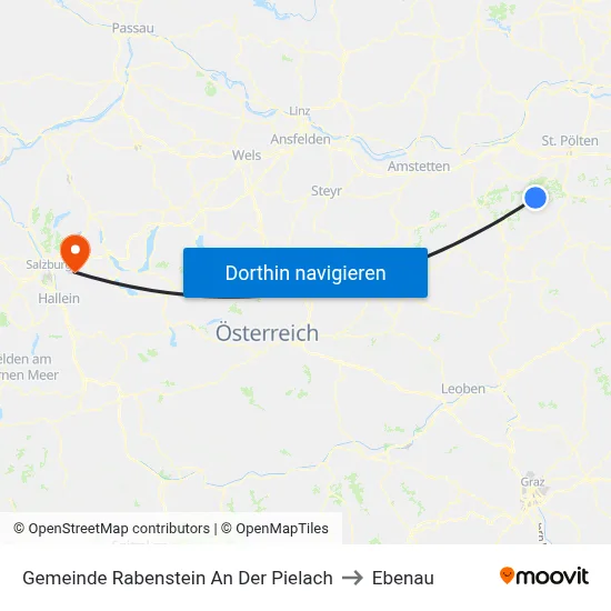 Gemeinde Rabenstein An Der Pielach to Ebenau map