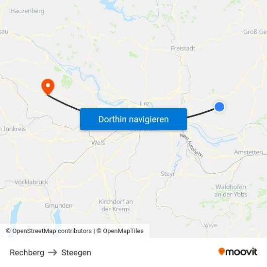 Rechberg to Steegen map