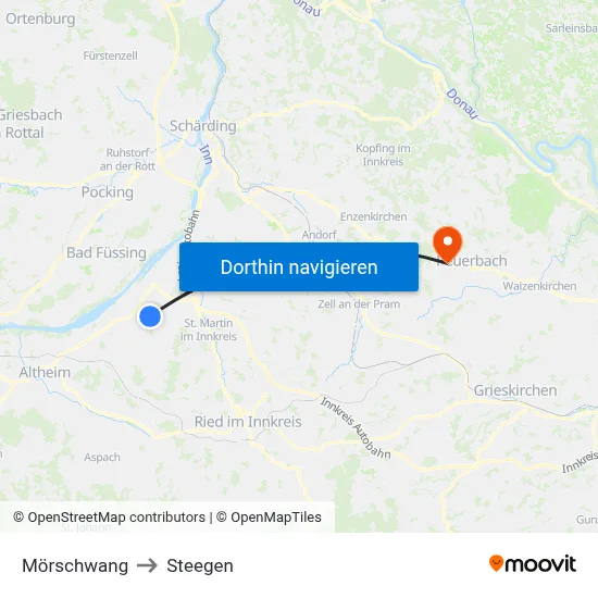Mörschwang to Steegen map