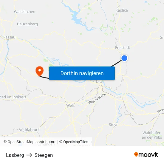 Lasberg to Steegen map