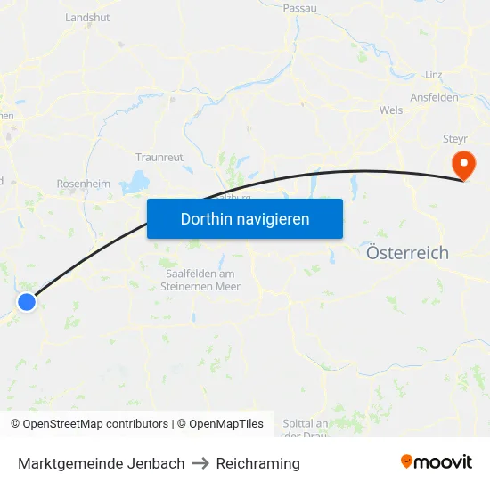 Marktgemeinde Jenbach to Reichraming map