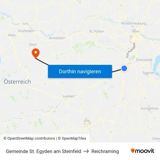 Gemeinde St. Egyden am Steinfeld to Reichraming map