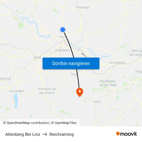 Altenberg Bei Linz to Reichraming map