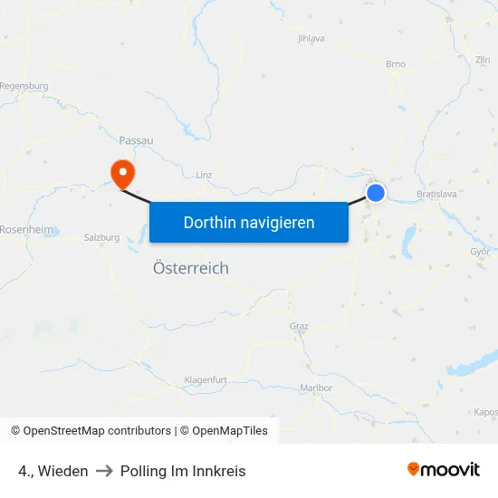 4., Wieden to Polling Im Innkreis map