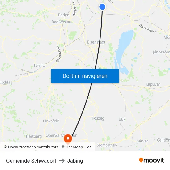 Gemeinde Schwadorf to Jabing map