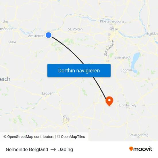 Gemeinde Bergland to Jabing map