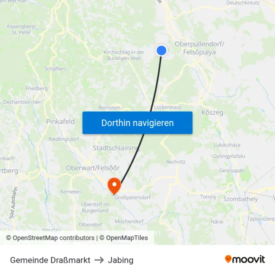 Gemeinde Draßmarkt to Jabing map
