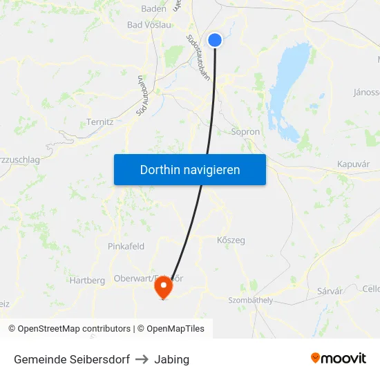 Gemeinde Seibersdorf to Jabing map