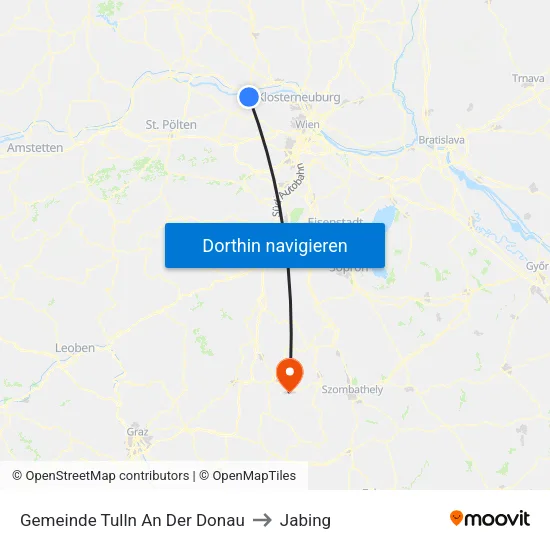 Gemeinde Tulln An Der Donau to Jabing map