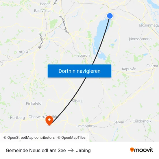 Gemeinde Neusiedl am See to Jabing map