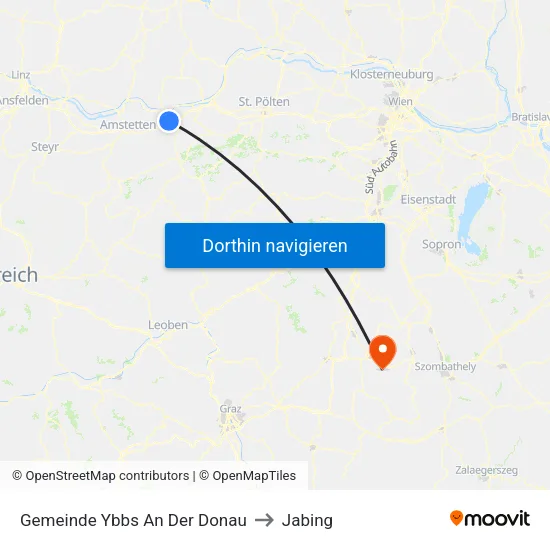 Gemeinde Ybbs An Der Donau to Jabing map