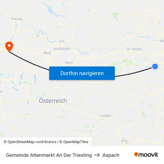 Gemeinde Altenmarkt An Der Triesting to Aspach map