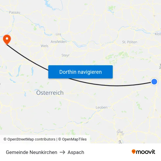 Gemeinde Neunkirchen to Aspach map