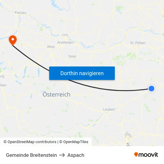 Gemeinde Breitenstein to Aspach map