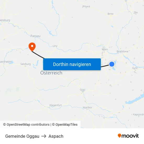 Gemeinde Oggau to Aspach map