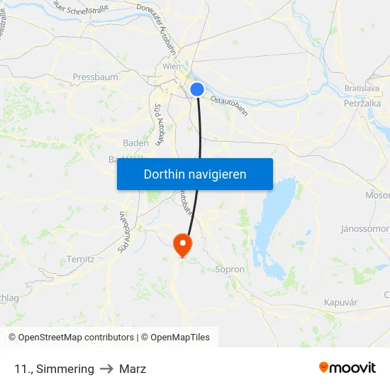 11., Simmering to Marz map