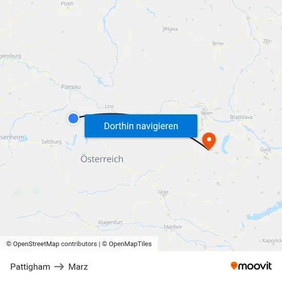 Pattigham to Marz map