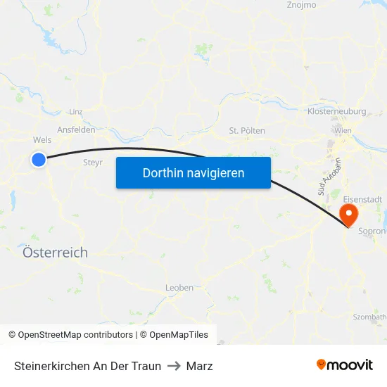 Steinerkirchen An Der Traun to Marz map