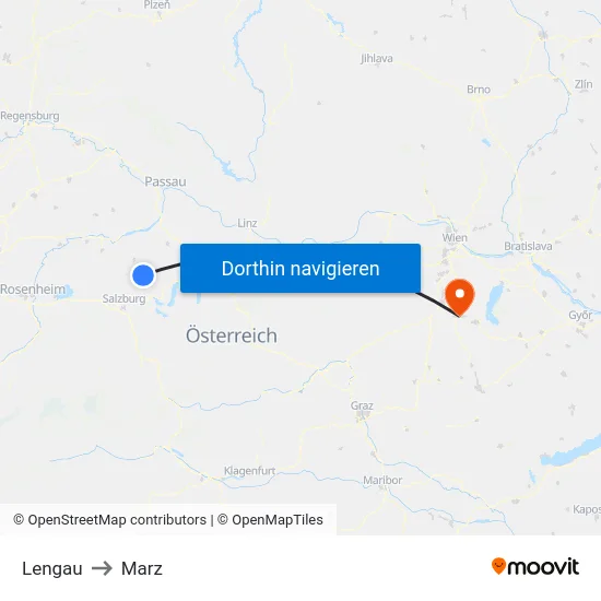 Lengau to Marz map