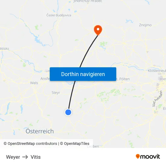 Weyer to Vitis map