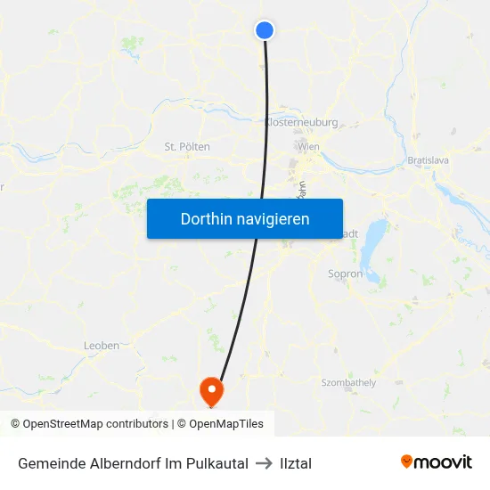 Gemeinde Alberndorf Im Pulkautal to Ilztal map