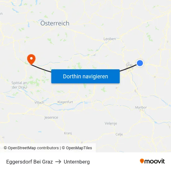 Eggersdorf Bei Graz to Unternberg map