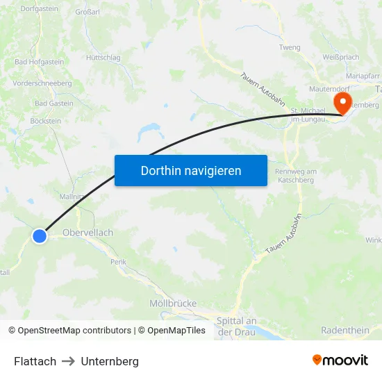 Flattach to Unternberg map