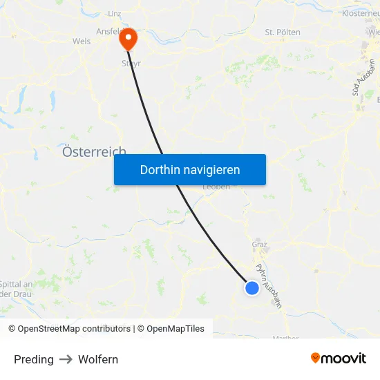 Preding to Wolfern map