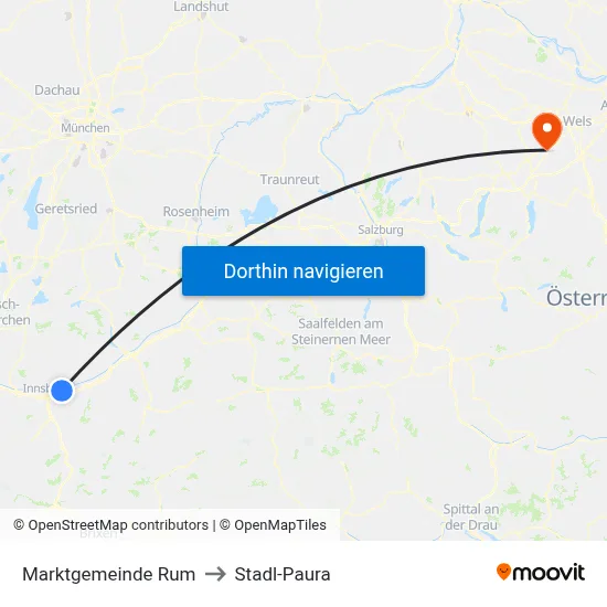Marktgemeinde Rum to Stadl-Paura map