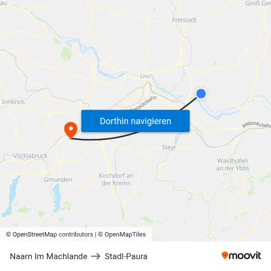 Naarn Im Machlande to Stadl-Paura map
